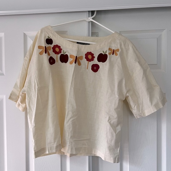 ModCloth Princess Highway Nature's Bounty Embroidered Top - Picture 4 of 5